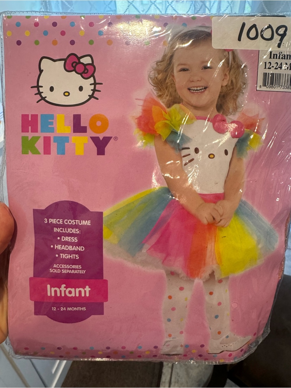 Hello Kitty Infant Rainbow Tutu Dress Costume  12-24 mo